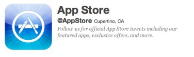 AppStore Twitter accountot nyitott az Apple.