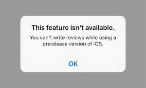 Apple blocks users on beta versions of iOS from App Store reviews 300x180 Apple cenzúra.